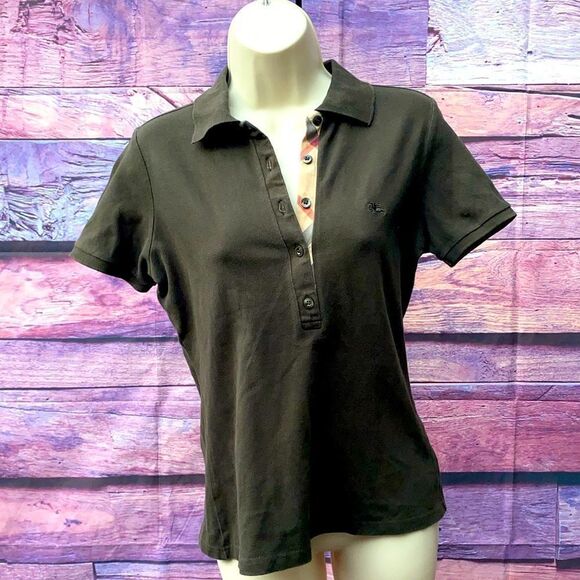Women’s Burberry short sleeved polo styled shirt in size M - Picture 1 of 4